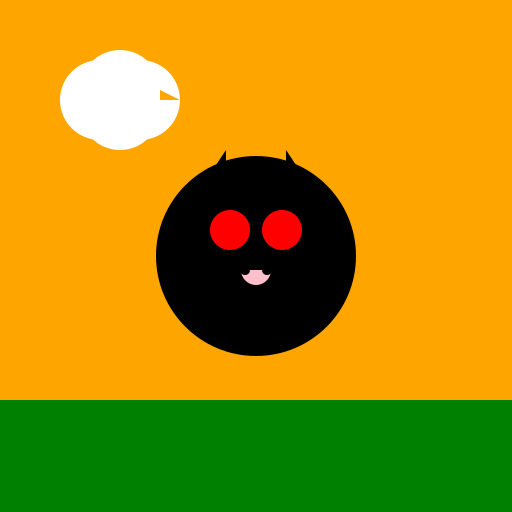 Sunset landscape angry pig style - DrawGPT