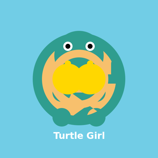 Cute Turtle Girl - DrawGPT