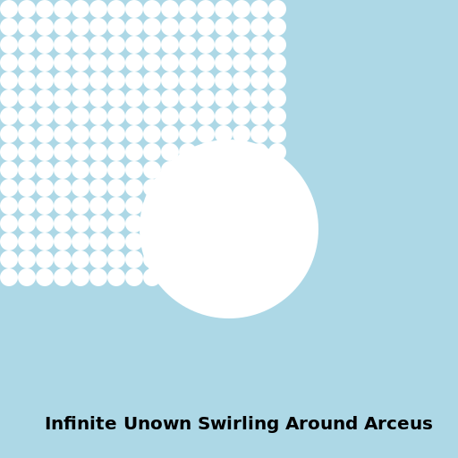 Infinite Unown Swirling Around Arceus - DrawGPT