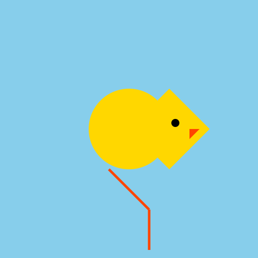 Majestic Bird in Flight - DrawGPT