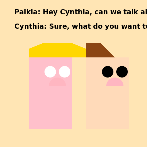 Palkia and Cynthia Having a Friendly Chat - DrawGPT