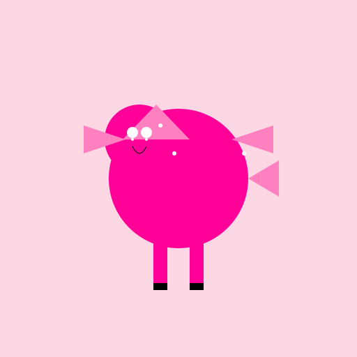 Pink Winged Horse - DrawGPT