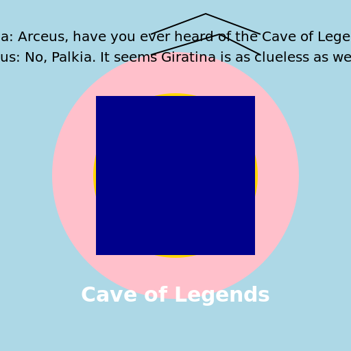 Palkia, Arceus, and the Mysterious Cave - DrawGPT