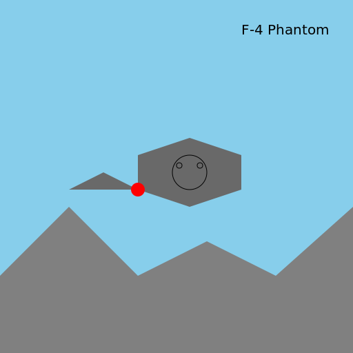 F-4 Phantom Flying Over Vietnam - DrawGPT