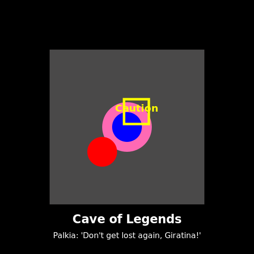 Giratina's Excitement in the Cave of Legends - DrawGPT