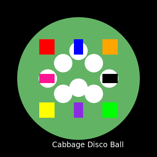 Cabbage Disco Ball - DrawGPT