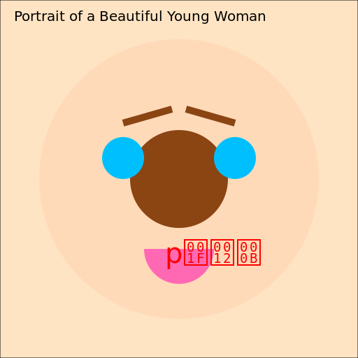 Portrait of a Beautiful Young Woman - DrawGPT