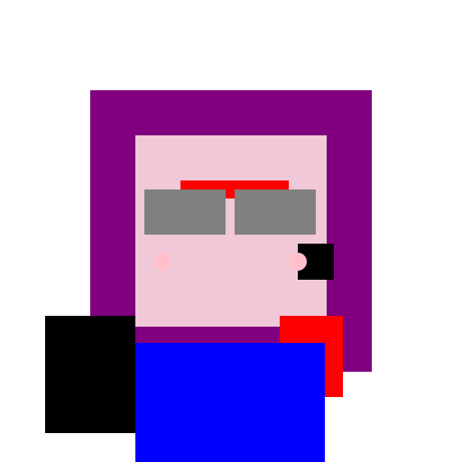 Purple-Haired Musician - DrawGPT