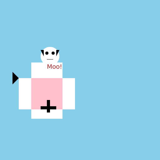 A Cow Leaping in a Filmy Nightgown - DrawGPT