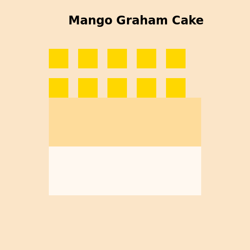 Mango Graham Cake - DrawGPT