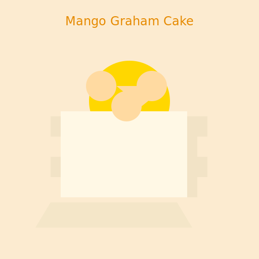 Real Mango Graham Cake - DrawGPT