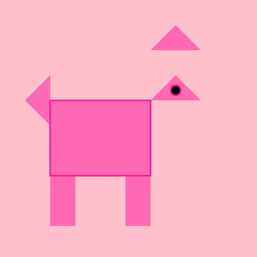 Pink Horse with Wings - DrawGPT