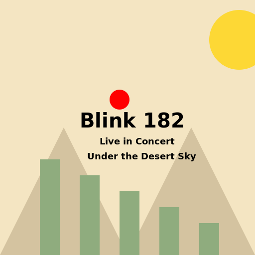 Blink 182 in the Desert - DrawGPT