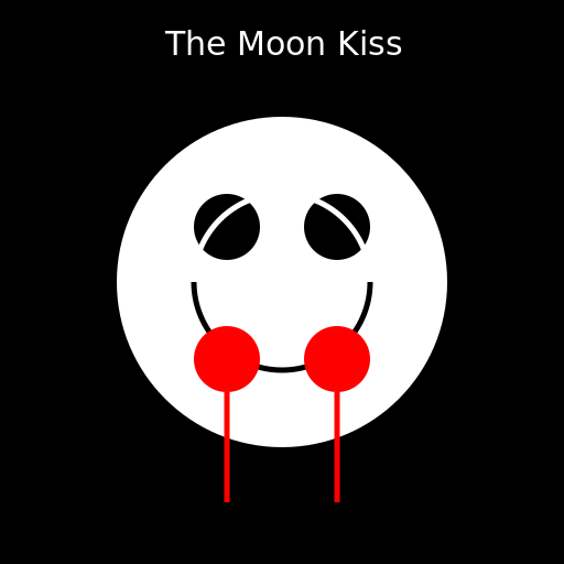 The Moon Kiss by Love - DrawGPT