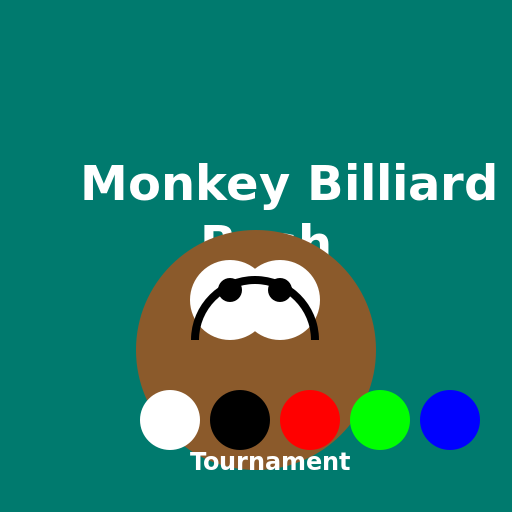 Monkey Billiard Bash Logo - DrawGPT