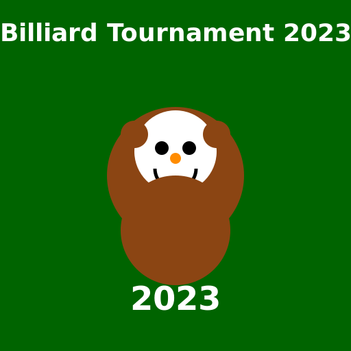 Billiard Tournament 2023 Logo with Monkey Mascot - DrawGPT