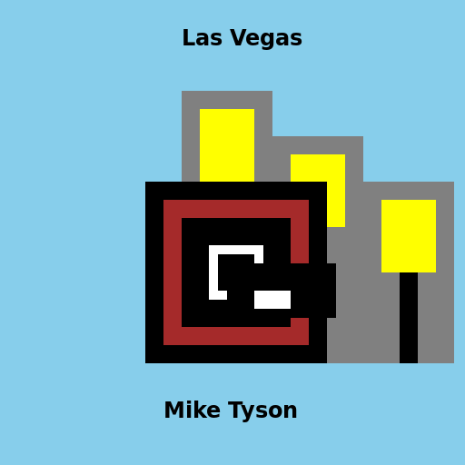 Mike Tyson in Vegas - DrawGPT
