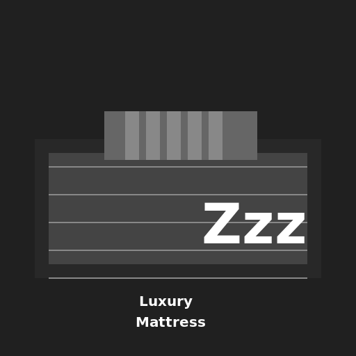 Luxury Dark Mattress - DrawGPT