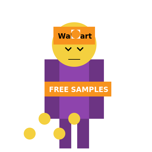 Waluigi Giving Out Free Samples at Walmart - DrawGPT