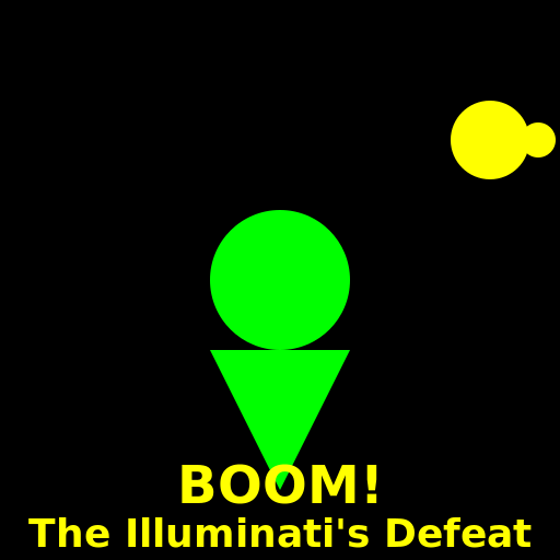 Batman Defeating the Illuminati - DrawGPT