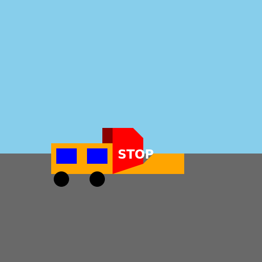 Car Running a Stop Sign - DrawGPT