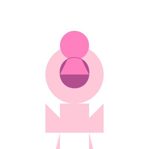 A Person with a Pink Hat, Long Curly Hair, and a Slim Figure - DrawGPT