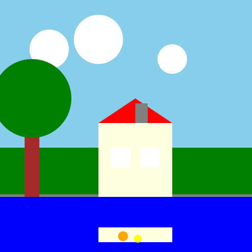 Peaceful Countryside Scene in Tunstall, Suffolk - DrawGPT
