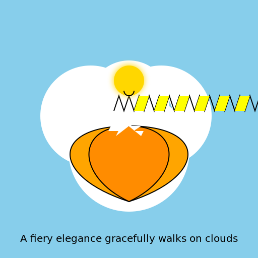 Fiery Elegance - DrawGPT