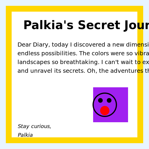 Palkia's Secret Journal - DrawGPT