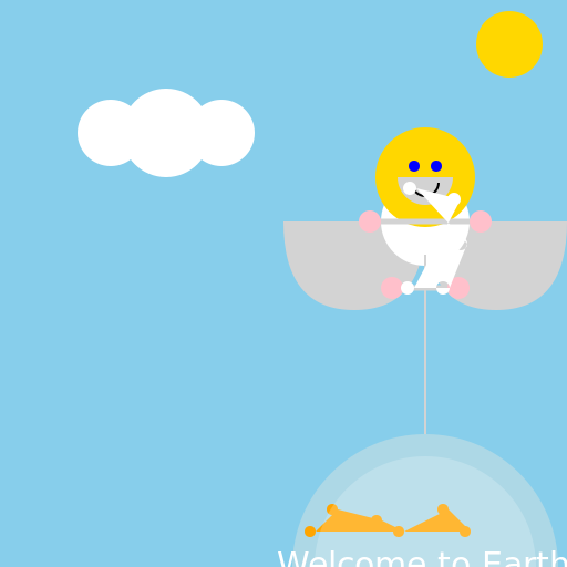 Angel Descending from Heaven - DrawGPT