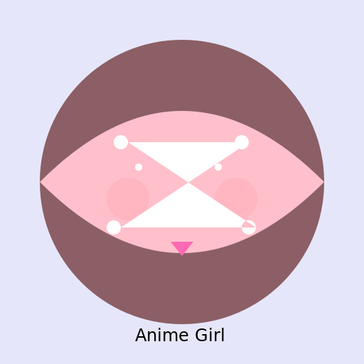 Anime Girl with Pink Hair and Dark Skin - DrawGPT