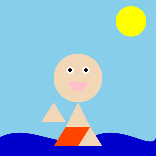 Baby Surfing - DrawGPT