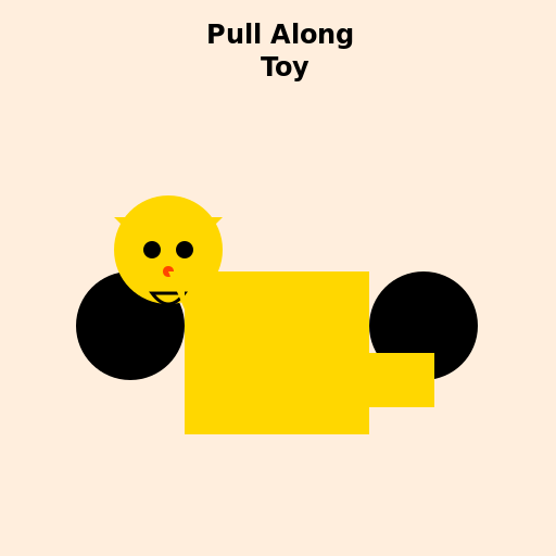 Animal Pull Along Toy - DrawGPT