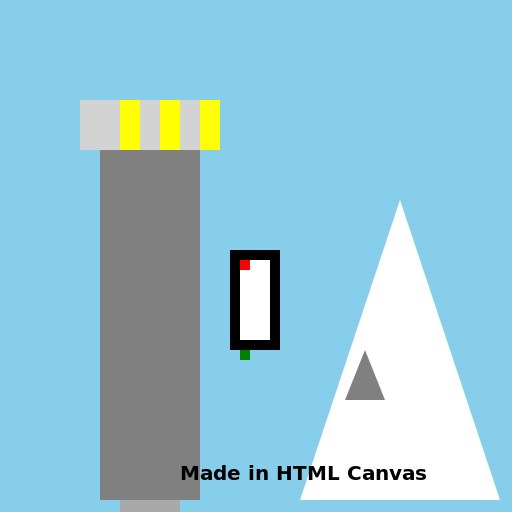 Empire State Building Holding iPhone on Mount Everest Colorful Art - DrawGPT