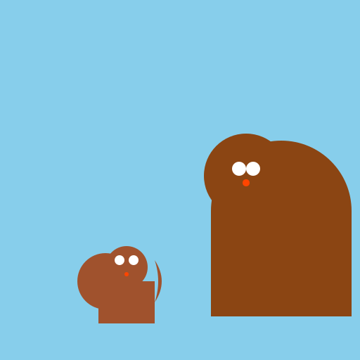 Deer Eating Squirrel - DrawGPT