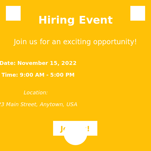 Hiring Event Flier - DrawGPT