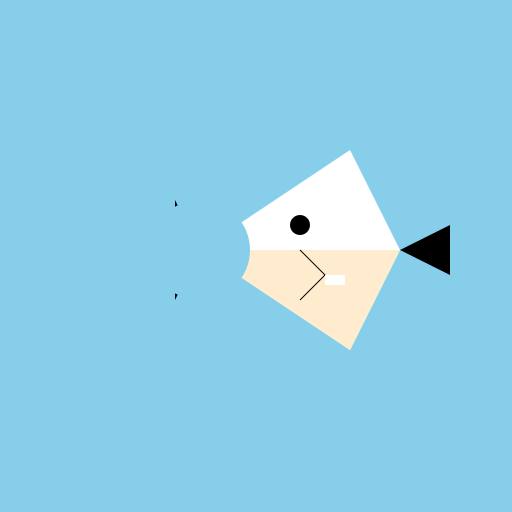 Great White Shark Pointing its Belly - Funny Drawing for Kids - DrawGPT