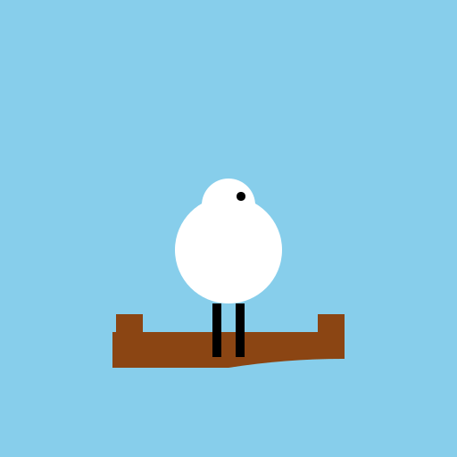 Adult White Swan on a Boat - DrawGPT