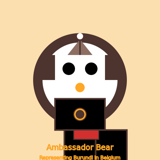 Ambassador Bear's Belgian Waffle Adventure - DrawGPT