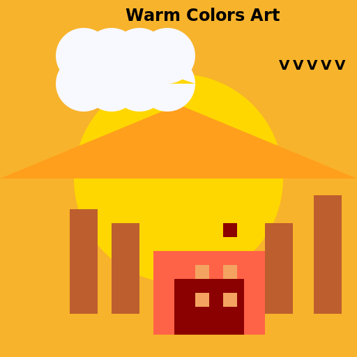 Warm Colors Art - DrawGPT