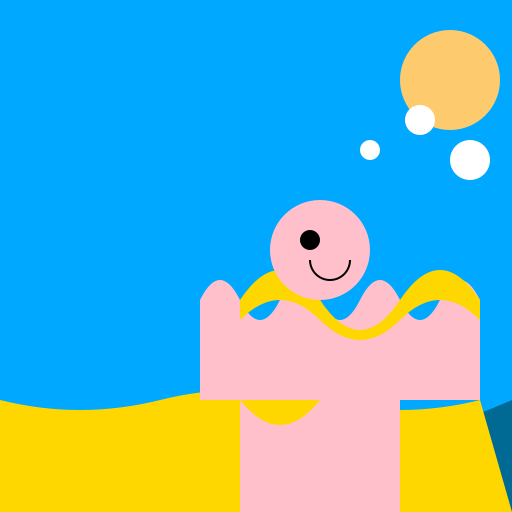 Joyful Mermaid in the Ocean - DrawGPT