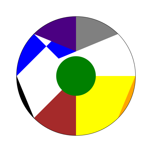 Colorful Circle with a Green Surprise - DrawGPT