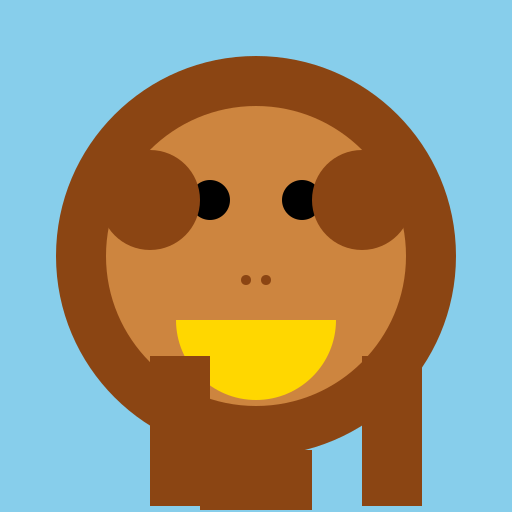 A happy monkey - DrawGPT