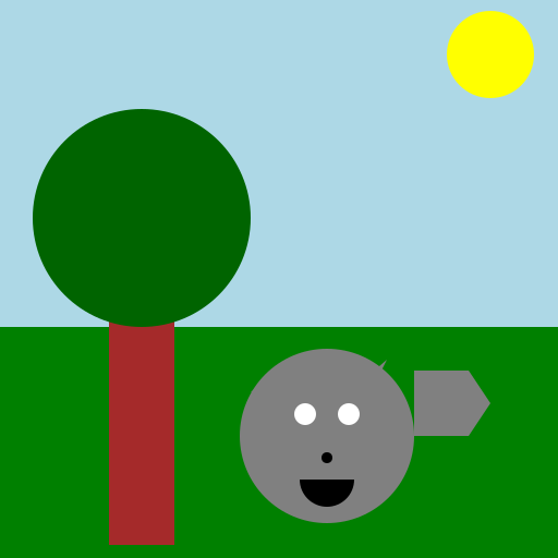 A wolf in nature - DrawGPT