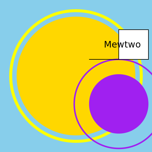 Arceus Contemplates Mewtwo - DrawGPT