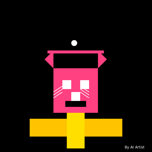 Drunken Cat on Bar Table - An Ode to Andy Warhol - DrawGPT