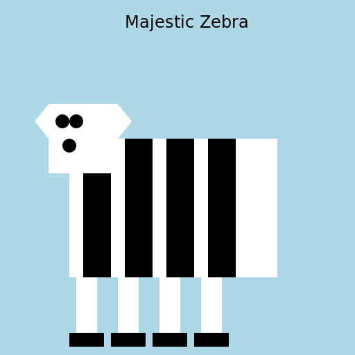 Majestic Zebra - DrawGPT