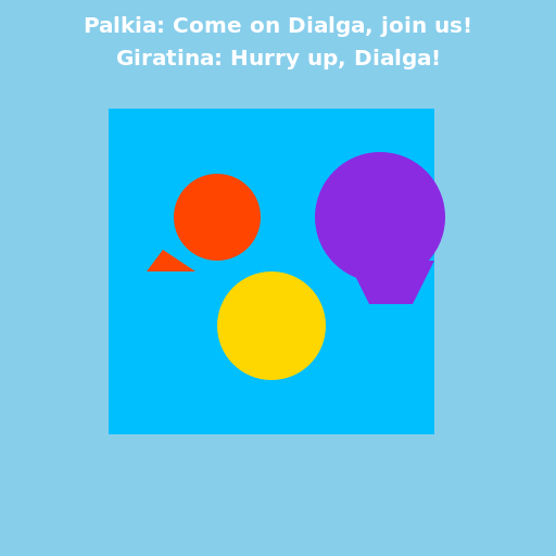 Convincing Dialga and Giratina - DrawGPT