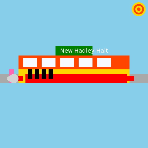 New Hadley Halt railway station - DrawGPT