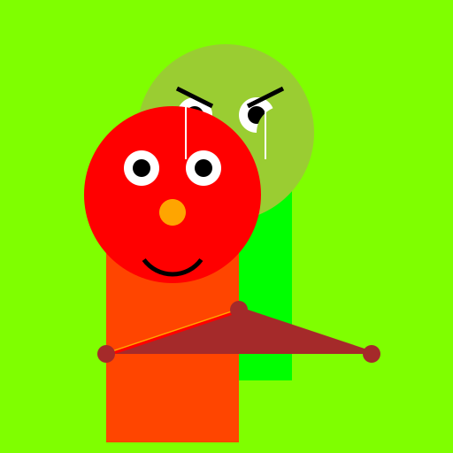 Shrek and Elmo Enjoying Spaghetti - DrawGPT